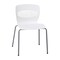 Flash Furniture White Plastic Stack Chair with Lumbar Support RUT-NC618-WH-GG - alternate 3